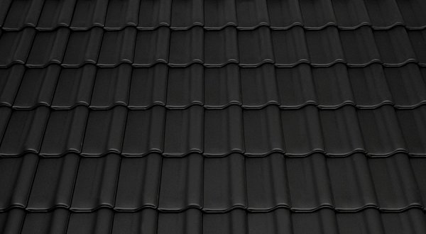 Керамическая черепица Tondach Sulm Verschiebeziegel, Черный антрацит