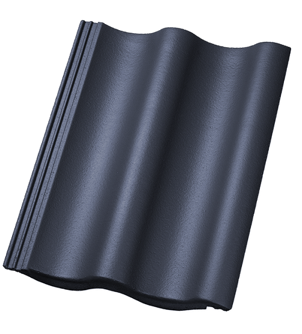 Цементно-песчаная черепица рядовая, Sigma, TOP 2000S Schiefergrau, Nelskamp