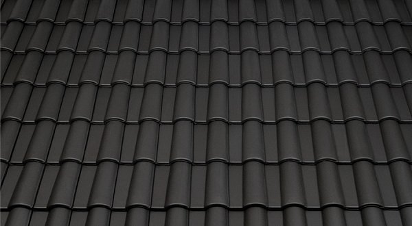 Керамическая черепица Tondach Mediteran Plus, Черный антрацит