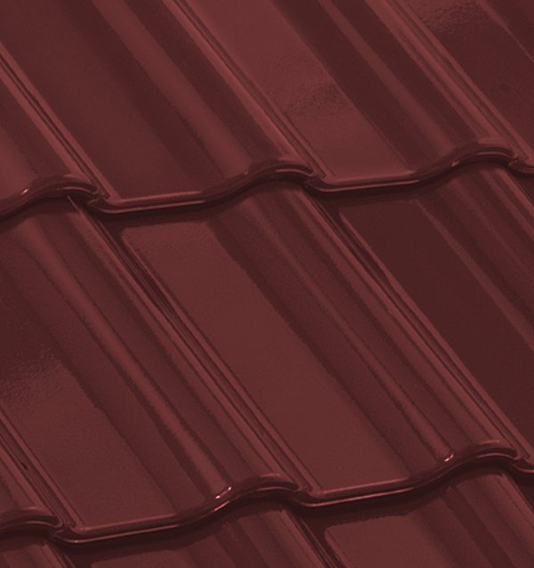 Керамическая черепица Nelskamp F 12, Красный глянцевый