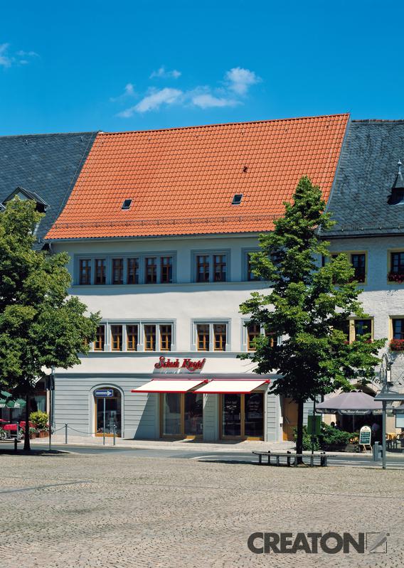 Керамическая черепица Creaton Viva, цвет Натуральный красный