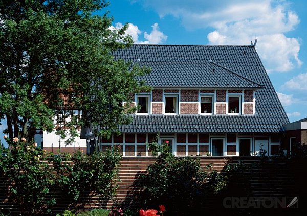 Керамическая черепица Creaton Premio, Nuance, цвет Сланцевый