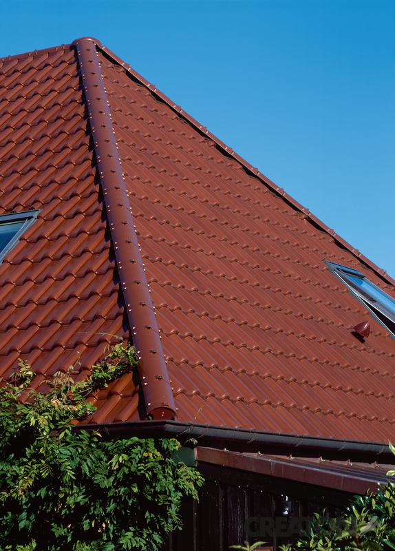 Керамическая черепица Creaton Premion, Finesse, цвет Коричневый