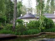 Кровля из сланца круглая башня