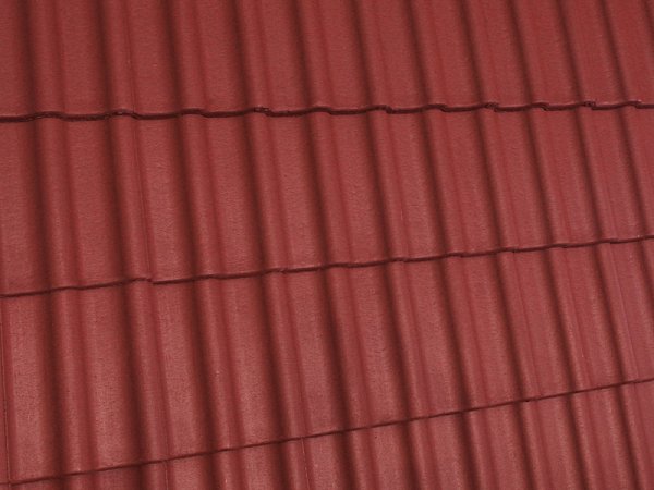 Цементно-песчаная черепица рядовая, Протектор, Вишня, Braas