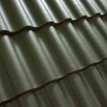 Цементно-песчаная черепица рядовая, Palema Зеленый, Benders