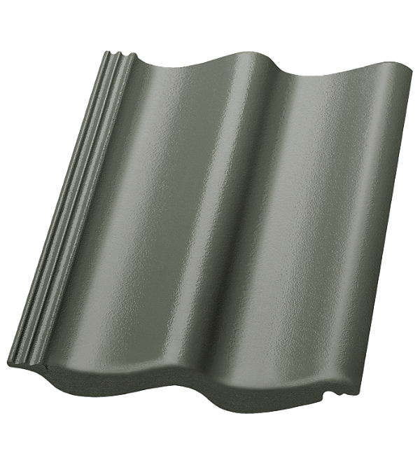 Цементно-песчаная черепица рядовая, S-pfanne, ClimaLife Granit, Nelskamp