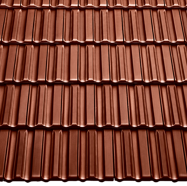 Керамическая черепица Braas Гранат 13V, Каштан