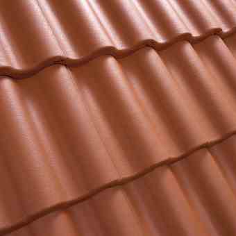 Цементно-песчаная черепица рядовая, Palema Кирпично-красный, Benders