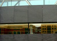 Contemporary Design Using Cwt Y Bugail Dark Blue Grey Honed Cladding