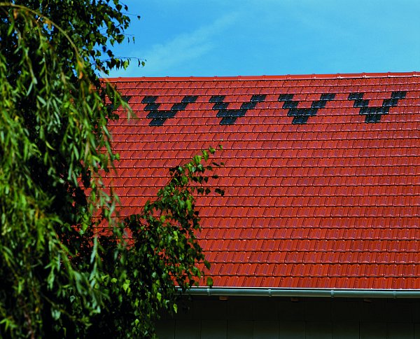 Керамическая черепица Creaton Ratio, Finesse, цвет Красный
