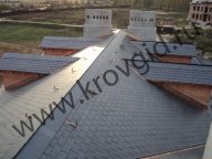 Сланцевая кровля - Конек