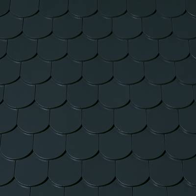 Керамическая черепица Creaton Biber Klassik Rundschnitt AUT, Черный