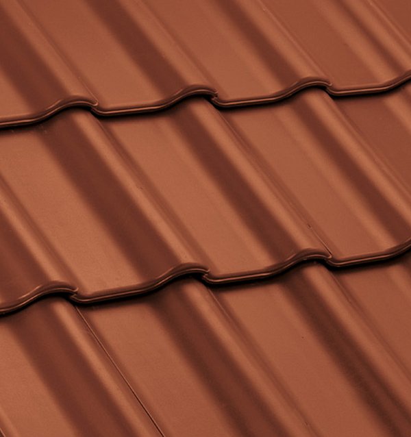 Керамическая черепица Nelskamp F 12, Медно-красный