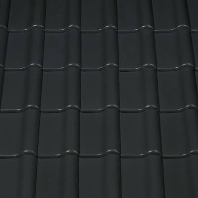 Керамическая черепица Creaton Titania NUANCE, Черный матовый