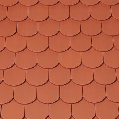 Керамическая черепица Creaton Biber Sakral Rundschnitt, Натуральный красный