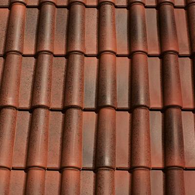 Керамическая черепица Creaton Etrusko, Пламенный натуральный красный