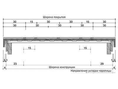 Цементно-песчаная черепица рядовая, Тевива, Графит, Braas