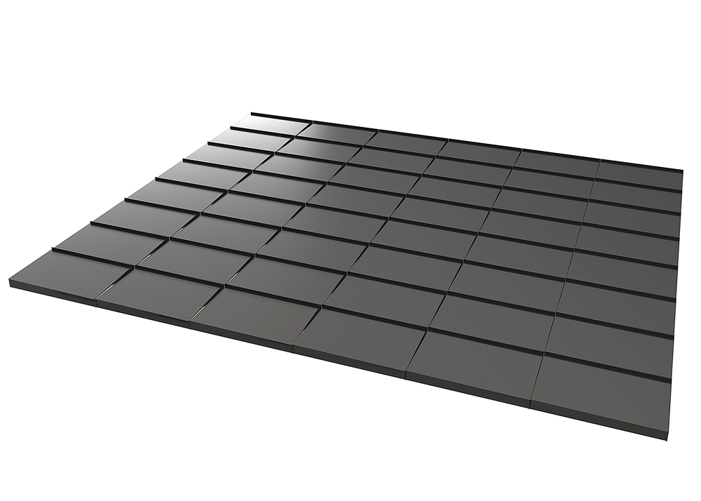 ПРЯМОУГОЛЬНАЯ ЧЕРЕПИЦА СЕРАЯ