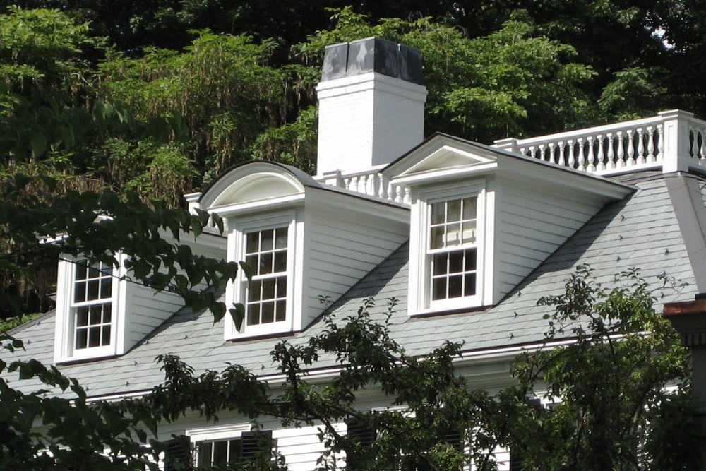 Сланцевая кровля Vermont, неизменный серый