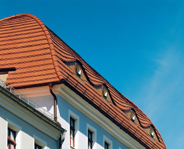 Керамическая черепица Creaton Biber Profil+ Sachsischer 15,5x38x1,2, Натуральный красный