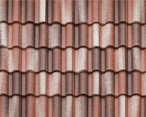 Цементно-песчаная черепица рядовая, Адриа, Красный, Braas