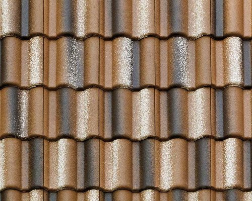 Цементно-песчаная черепица рядовая, Адриа, Коричневый, Braas