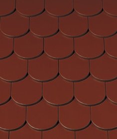 Керамическая черепица Creaton Biber Klassik Nuance, цвет Винно-красный