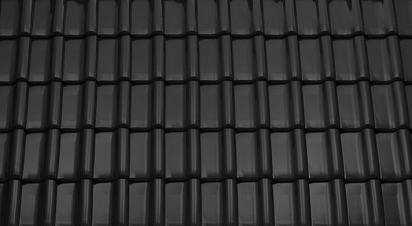 Керамическая черепица Tondach Samba 11, Черный антрацит