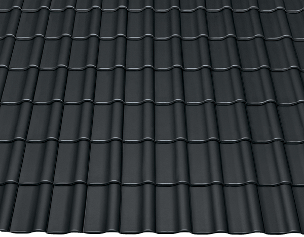 Керамическая черепица Braas Рубин 15V, Anthrazit