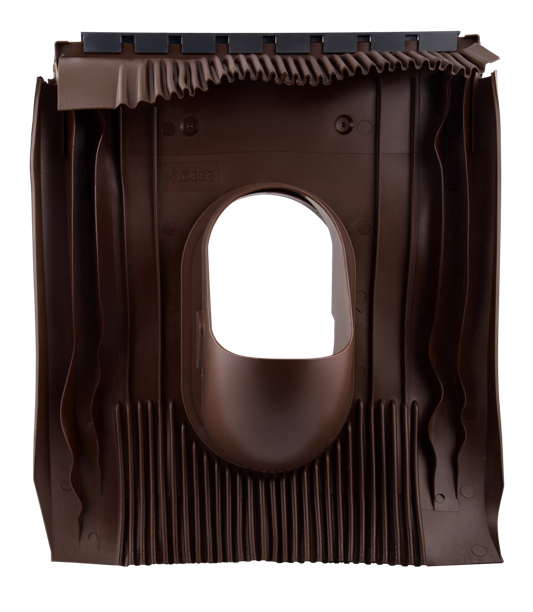 Проходная черепица универсальная, DN 125, коричневый, KLOBER