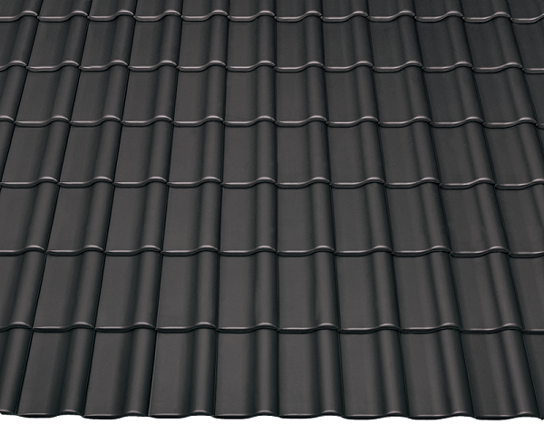 Керамическая черепица Braas Рубин 15V, Graphitgrau