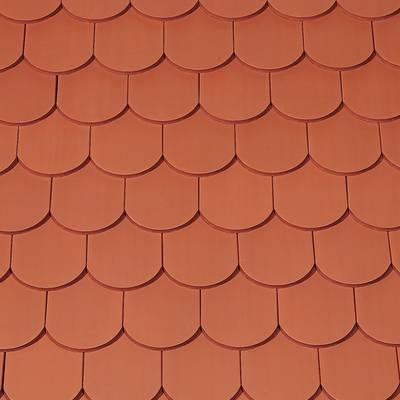 Керамическая черепица Creaton Biber Manufaktur Segmentschnitt, Натуральный красный