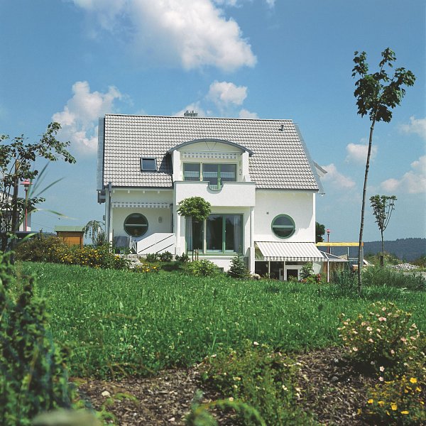 Цементно-песчаная черепица рядовая, ФП, Серый, Braas