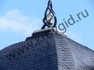 Сланцевая кровля - Башня с шпилем