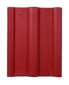 Цементно-песчаная черепица рядовая, Бордовый, Забудова