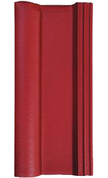 Половинчатая черепица, ФП, Бордовый, Забудова