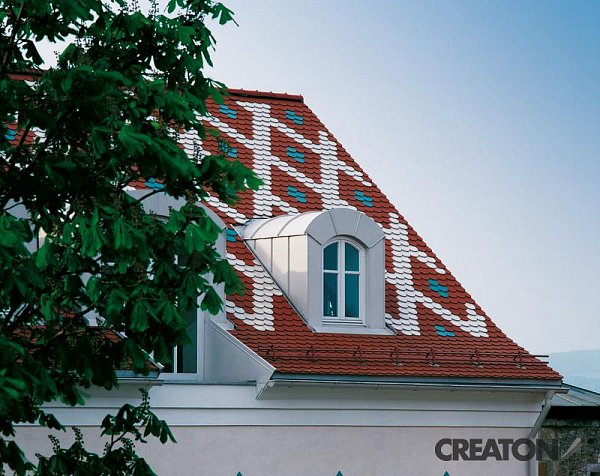 Керамическая черепица Creaton Biber Klassik Finesse, цвет Красный