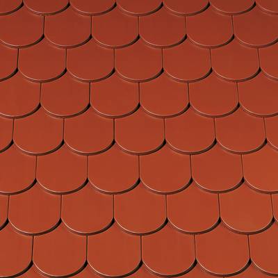 Керамическая черепица Creaton Biber Klassik Rundschnitt ROG, Красный