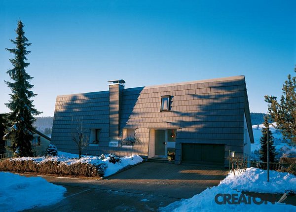 Керамическая черепица Creaton Domino Nuance, цвет Серый