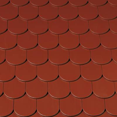 Керамическая черепица Creaton Biber Klassik Rundschnitt ROG, Бургунд