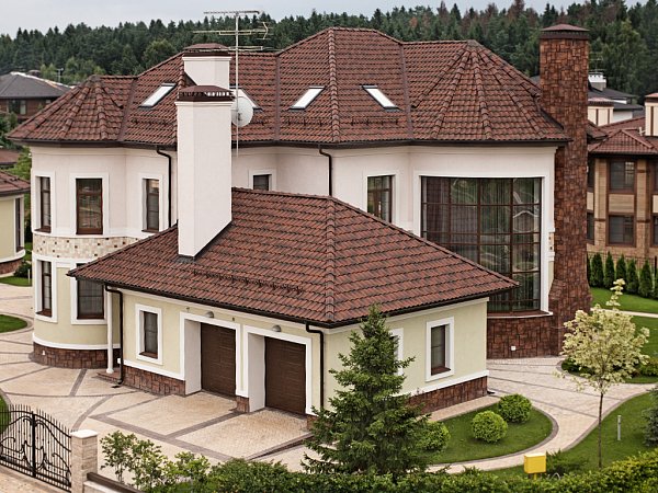 Керамическая черепица Nelskamp F 15, Медно-коричневый