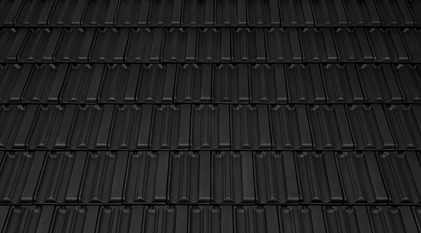 Керамическая черепица Tondach Fidelio, Черный антрацит