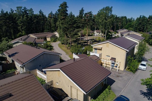 Цементно-песчаная черепица рядовая, Эво, Коричневый, Braas