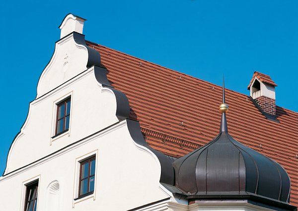 Керамическая черепица Creaton Biber Ambiente Geradschnitt, Натуральный красный