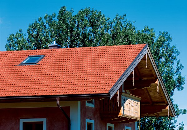 Керамическая черепица Creaton Rustico, Натуральный красный