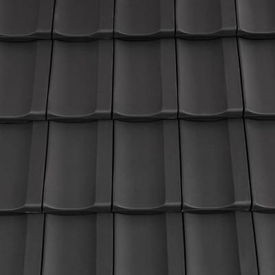 Керамическая черепица Creaton Cantus, Nuance Черный матовый