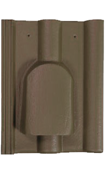 Вентиляционная черепица, ФП, Темно-коричневый, Забудова