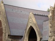 Penrhyn Heather Blue Roofing Slate with Penrhyn Heather Red Banding