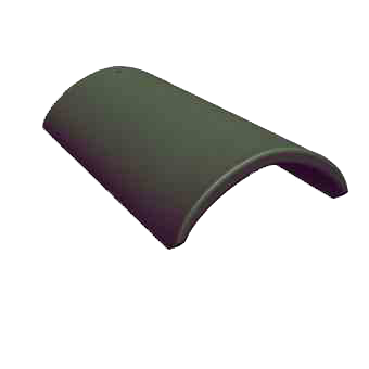 Коньковая черепица, Черно-зеленый, Benders